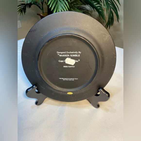 Vintage Warren Kimble Hand Painted Limited Edition Plates for Cape Craftsmen - Picture 4 of 6